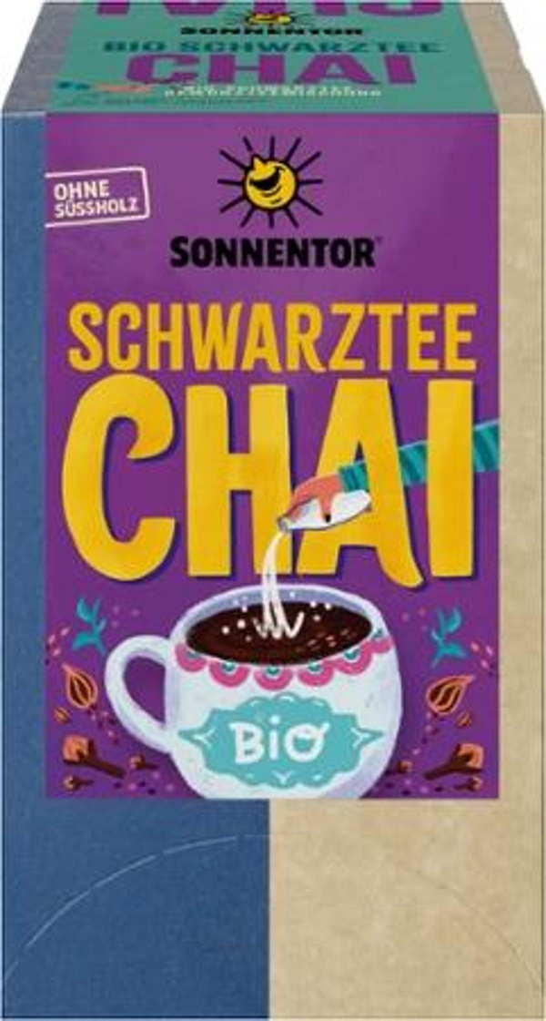 Produktfoto zu Schwarztee Chai im Teebeutel