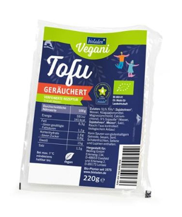 Produktfoto zu Tofu geräuchert VEGANI, 220g