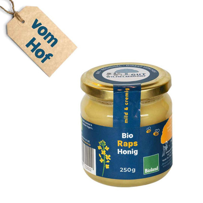 Produktfoto zu Rapshonig, 250g, vom Hof