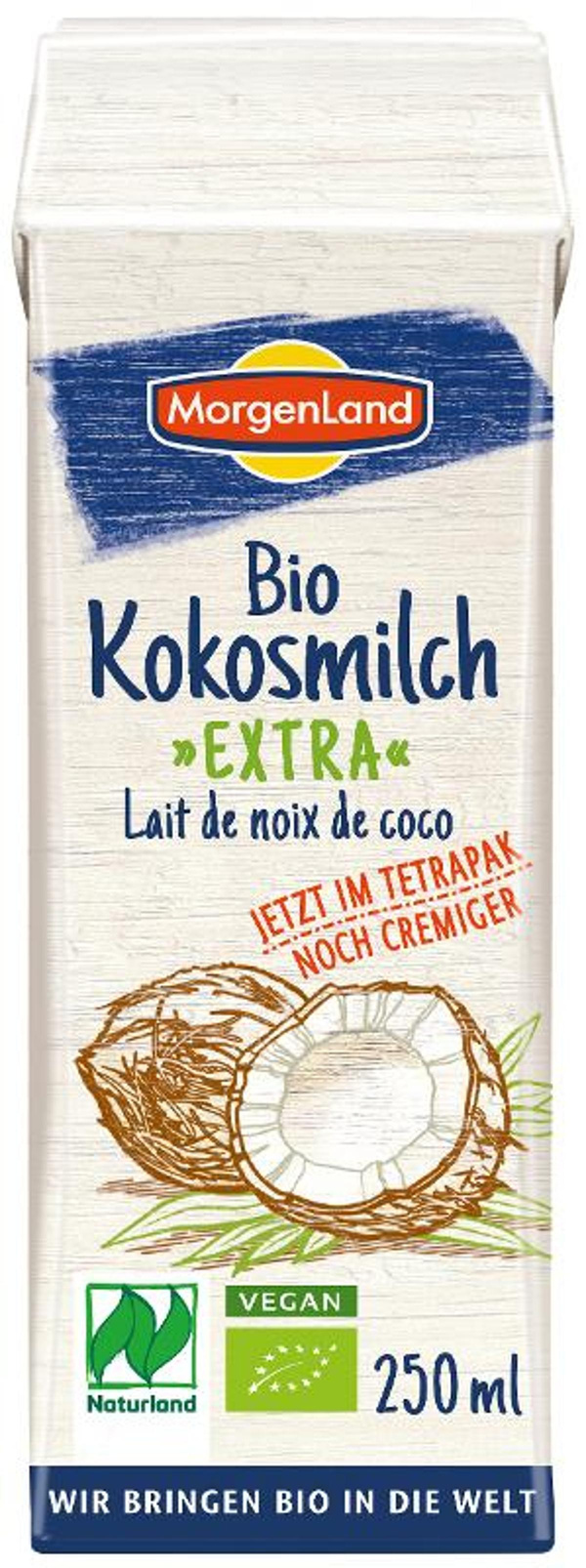 Produktfoto zu Kokosmilch extra Tetrapak, 250 ml