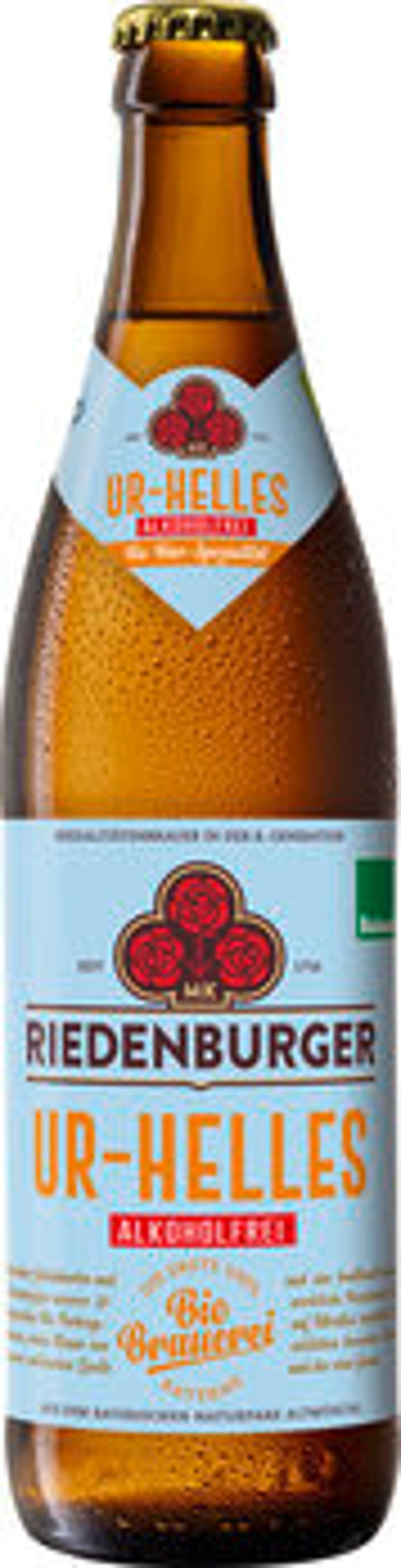 Produktfoto zu Riedenburger Ur Helles alkoholfrei 10 x 0,5l