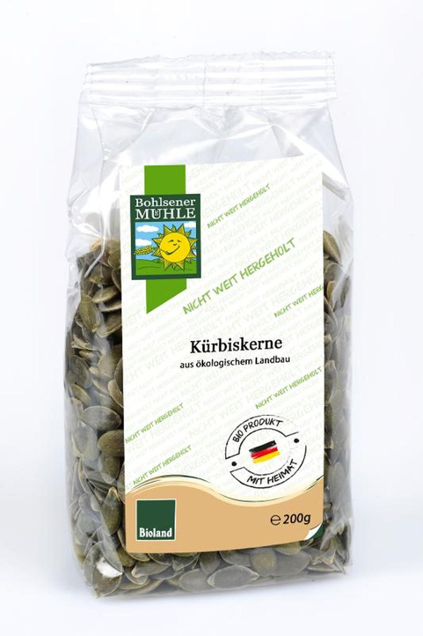 Produktfoto zu Kürbiskerne dunkelgrün 200g
