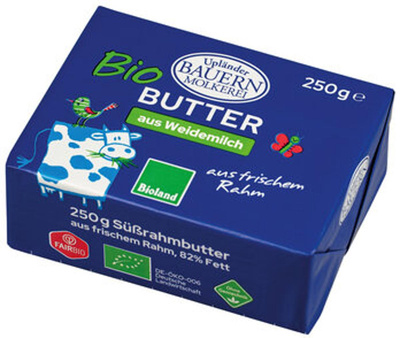 Produktfoto zu Butter, Süßrahm 250g UP