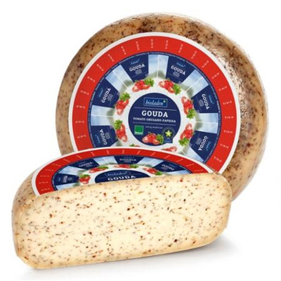 Produktfoto zu Gouda Tomate Oregano Paprika, 1_2 Laib