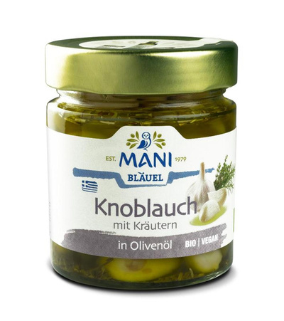 Produktfoto zu Knoblauch in Olivenöl MANI