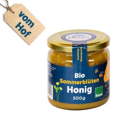 Produktfoto zu Sommerblütenhonig, 500g, vom Hof