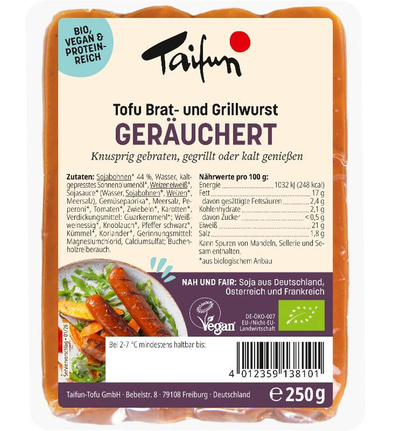 Produktfoto zu Tofu Brat- und Grillwurst gerä