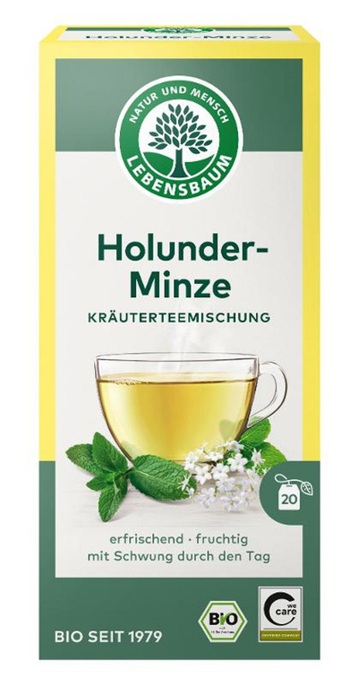 Produktfoto zu Holunder Minze Tee, Teebeutel