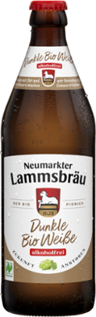 Produktfoto zu Lammsbräu Dunkle Weiße alkoholfrei 10 x 0,5 l