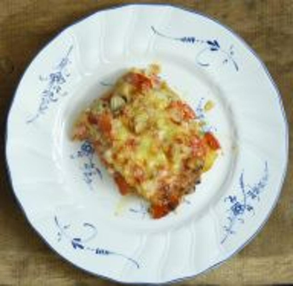 Produktfoto zu Gratinierte Polenta mit  Gemüse