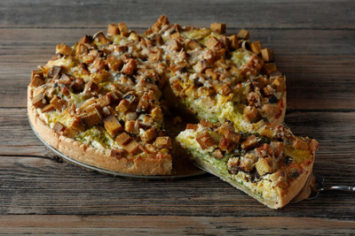 Produktfoto zu Wirsingquiche mit Kasselerwürfeln
