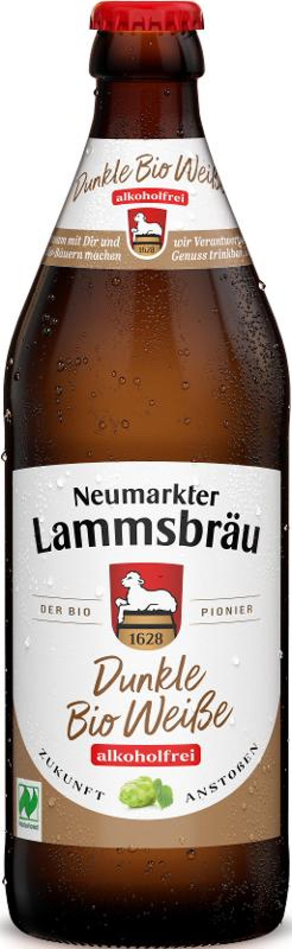 Produktfoto zu Lammsbräu Dunkle Weiße alkoholfrei 10 x 0,5 l