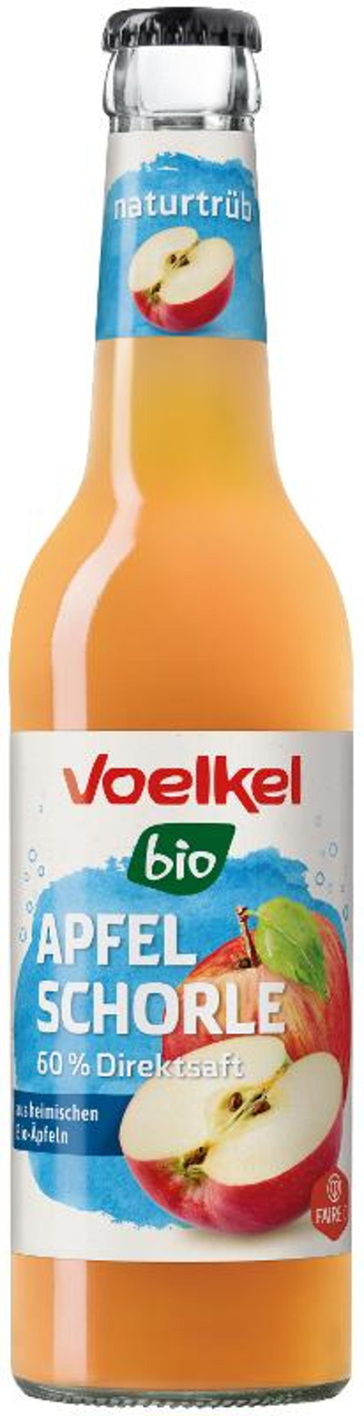 Produktfoto zu Heimische Apfelschorle, naturtrüb, 12x0,33l