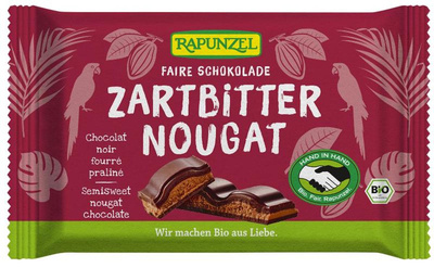 Produktfoto zu Zartbitter Nougat Schokolade HiH
