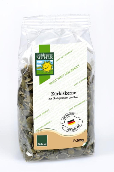 Produktfoto zu Kürbiskerne dunkelgrün 200g