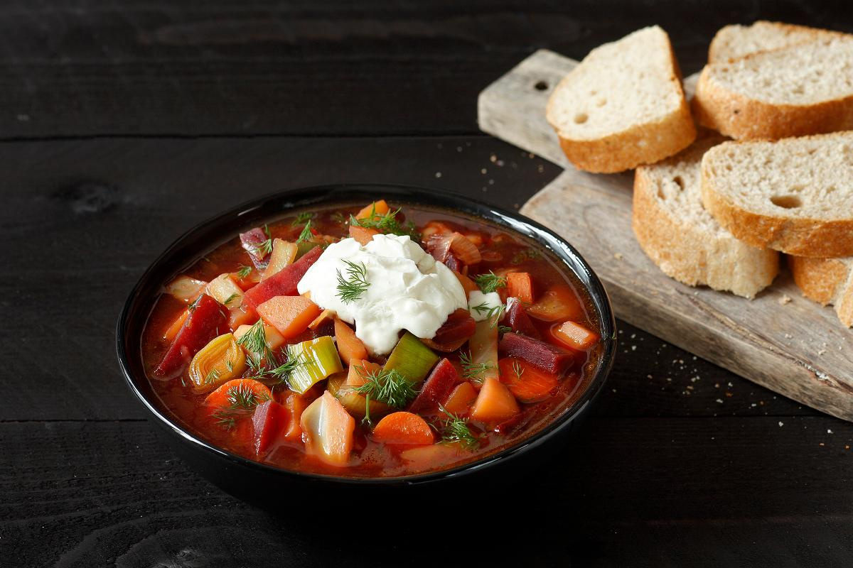 vegetarischer Borschtsch
