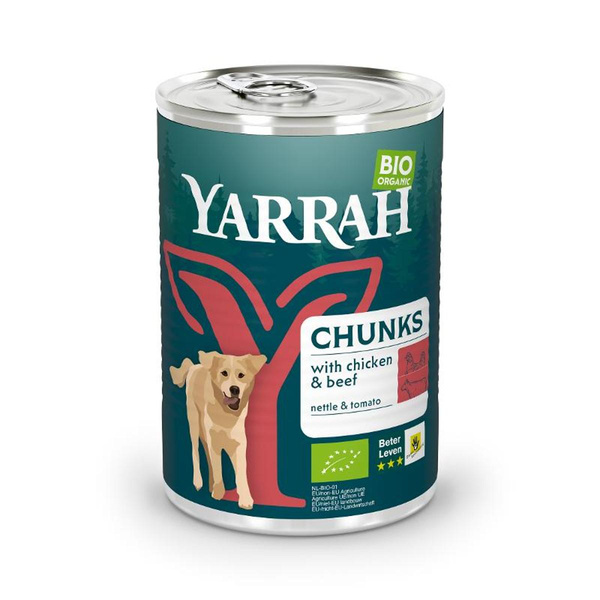 Produktfoto zu Hundefutter Bröckchen mit Rind