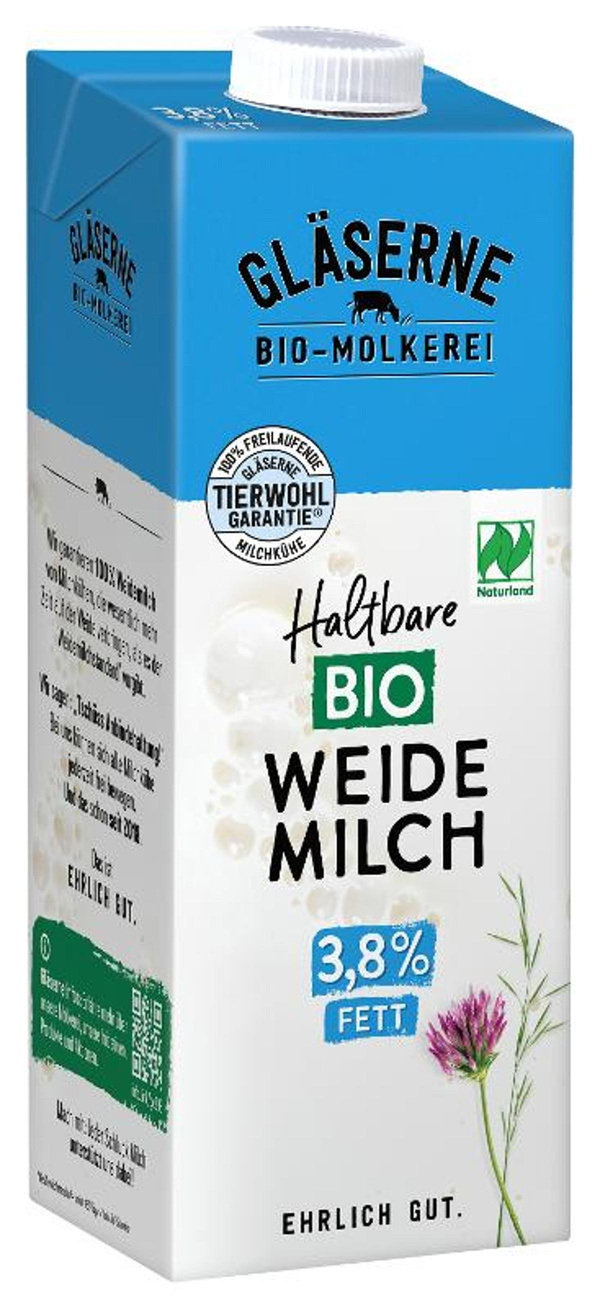 Produktfoto zu H-Weidemilch 3,8%, Tetra