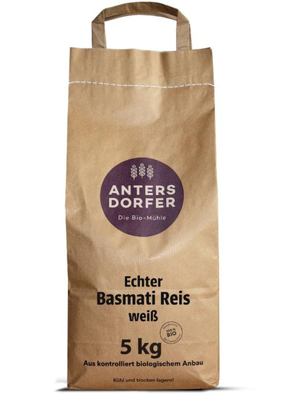 Produktfoto zu Echter Basmati Reis weiß, 5 kg Beutel