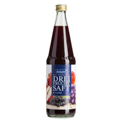 Produktfoto zu Dreifruchtsaft rot, bioladen