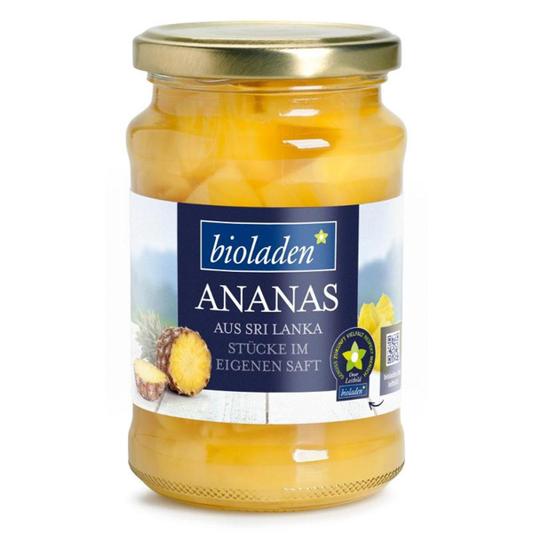 Produktfoto zu Ananasstücke, 370 ml