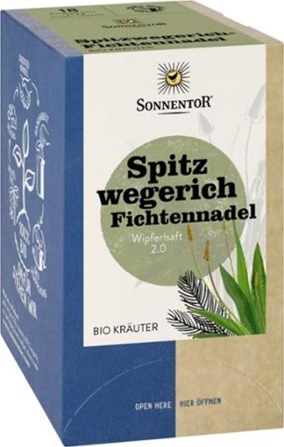 Produktfoto zu Spitzwegerich Fichtennadel Tee im Teebeutel