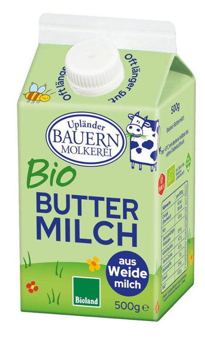 Produktfoto zu Buttermilch 500 ml, Upländer