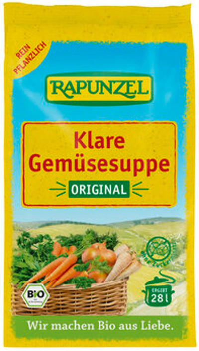 Produktfoto zu Gemüsebrühe, Klare Suppe, mit Bio-Hefe, Nachfüllbeutel