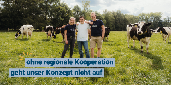 KI generiert: Das Bild zeigt einen Hofladen mit Öffnungszeiten und Telefonnummer, sowie eine Auswahl frischer Gemüse und Obstsorten vor einem Bild einer Kuh. Der Fokus liegt auf dem Angebot des Ladens und der ländlichen Atmosphäre.