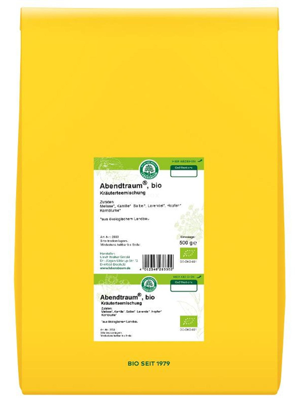 Produktfoto zu Abendtraum Kräutertee, 500 g Pack