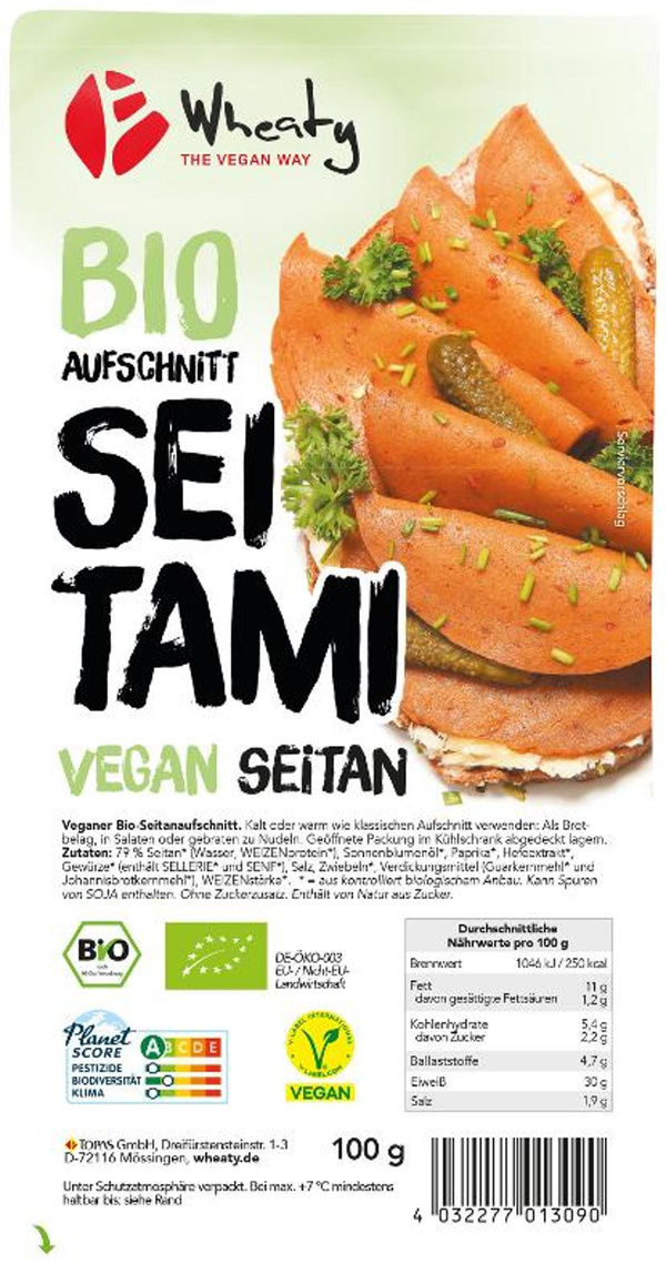 Produktfoto zu Wheaty veganer Aufschnitt Seitami