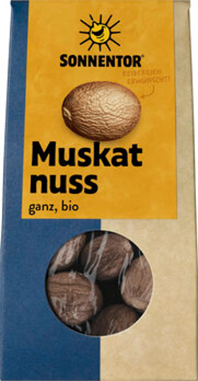 Produktfoto zu Gewürz, Muskatnüsse, ganz, 25g