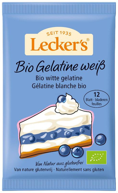Produktfoto zu Blatt Gelatine weiß, Leckers