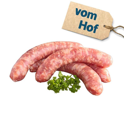 Produktfoto zu Frische Rinderbratwurst, 4 Stk., vom Hof
