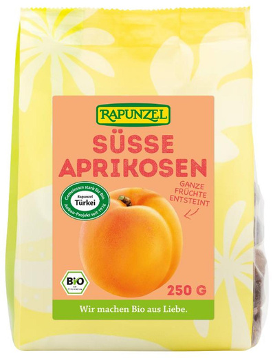 Produktfoto zu Aprikosen süß ganz, 250g