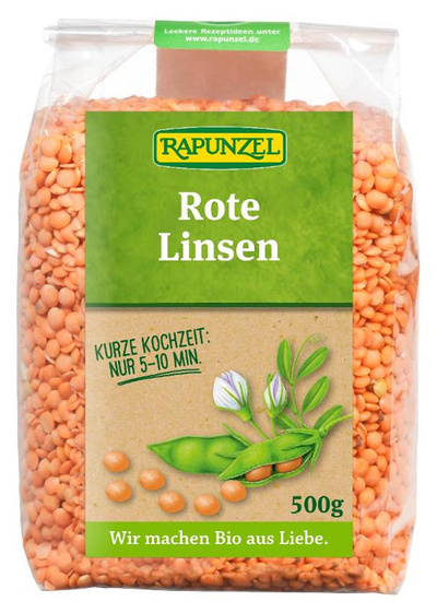Produktfoto zu Linsen, rot, 500g