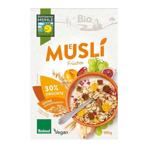 Produktfoto zu Müsli Früchte, 500g