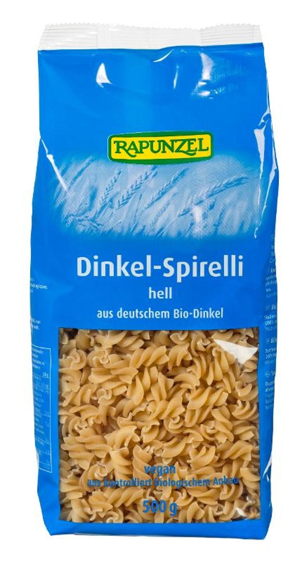 Produktfoto zu Nudeln Dinkel-Spirelli hell, 500g