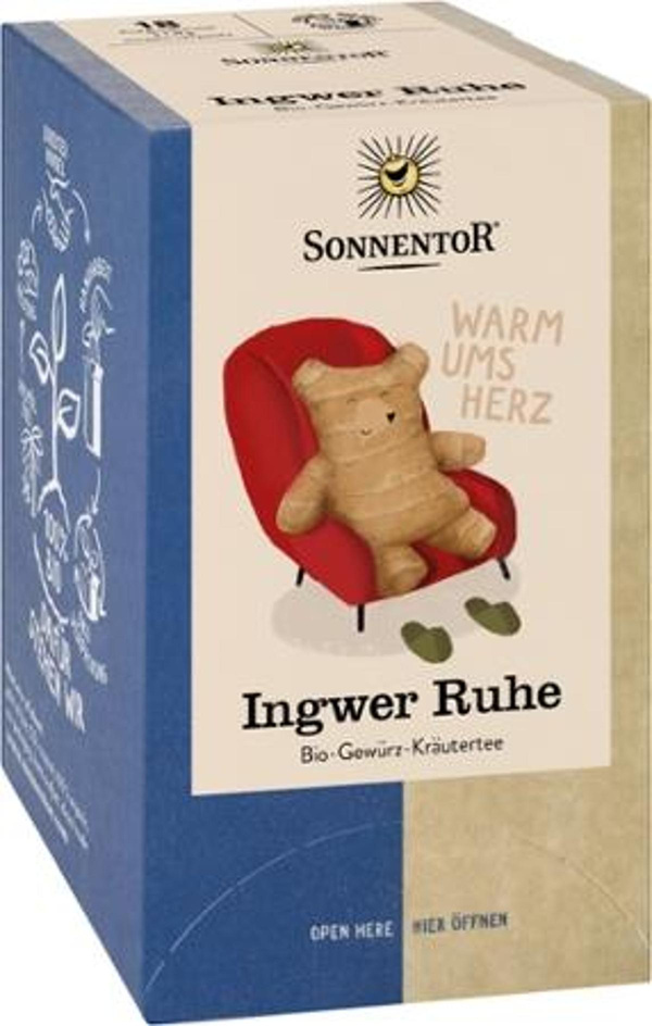 Produktfoto zu Ingwer Ruhe Tee im Teebeutel