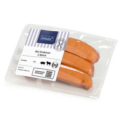 Produktfoto zu Krakauer Schwein_ Rind, 3 Stk