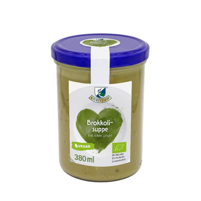 Produktfoto zu Brokkolisuppe mit roter Linse