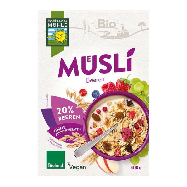 Produktfoto zu Müsli Beeren, 400g