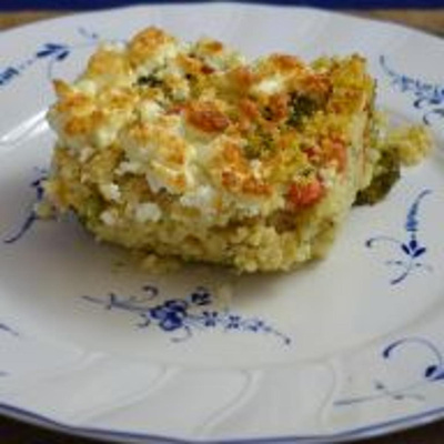 Produktfoto zu Brokkoli-Hirse mit Feta gratiniert