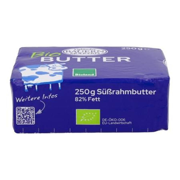 Produktfoto zu Butter, Süßrahm 250g UP