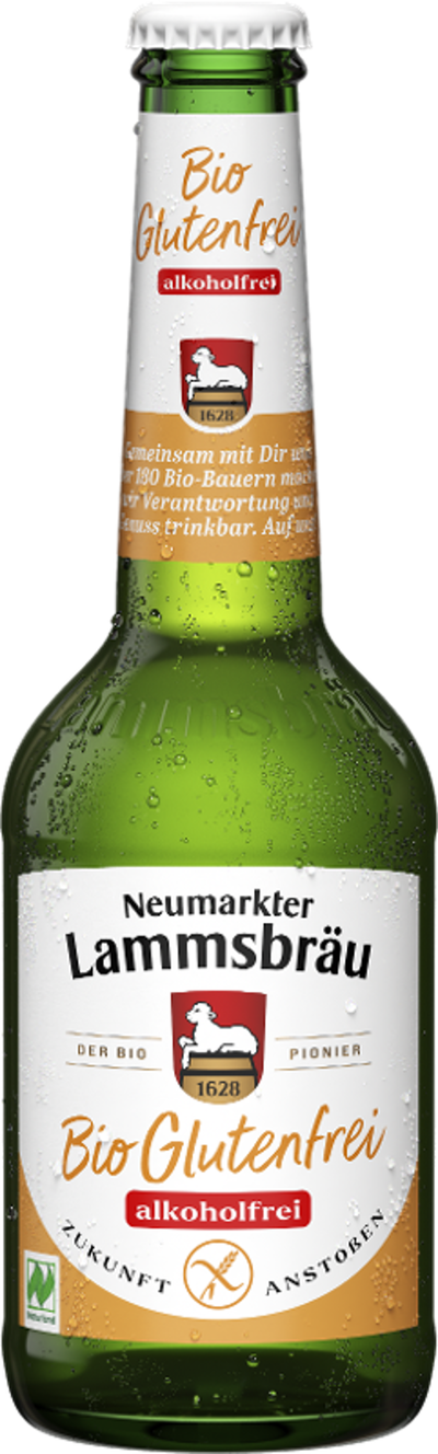 Produktfoto zu Lammsbräu alkoholfrei glutenfrei 10 x 0,33l