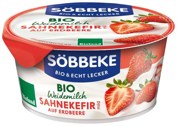 Produktfoto zu Sahne Kefir a. Frucht Erdbeer