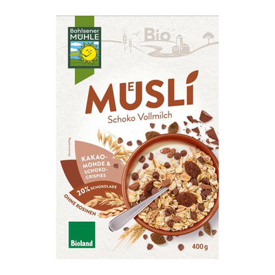Produktfoto zu Müsli Schoko Vollmilch, 400g