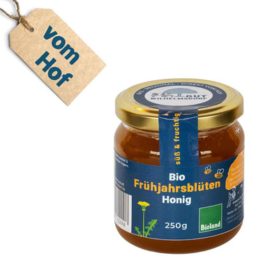 Produktfoto zu Frühjahrsblütenhonig, 250g, vom Hof