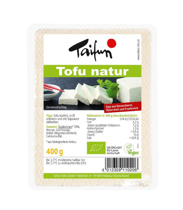 Produktfoto zu Tofu Natur,  400g
