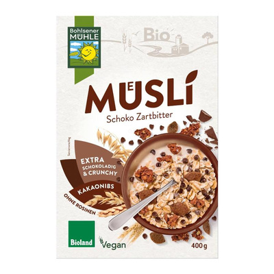 Produktfoto zu Müsli Schoko Zartbitter, 400g